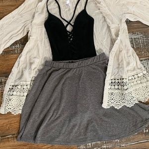 Gray Skirt